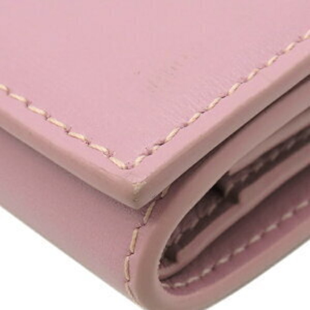 Celine wallet compact pink leather Triomphe coin - Picture 5 of 14